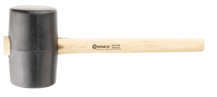 Connex Gummihammer mit Holzstiel, 37 cm, COX625105